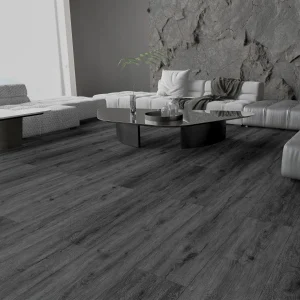 Black Ash Charcoal Oak 5mm SPC Click Vinyl Flooring 182 × 1220mm