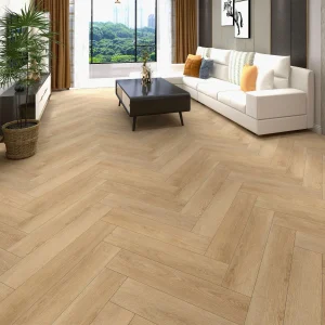 Lesedi Light Oak Herringbone 5mm SPC Click Vinyl Flooring 150 × 750mm