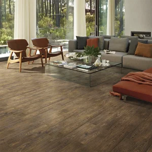 Nordic Dark Matt Wood Effect Non-Rectified Porcelain Floor & Wall Tile 150 × 600mm