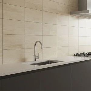 Palace Beige Gloss Marble Effect Rectified Ceramic Wall Tile 250 × 400mm