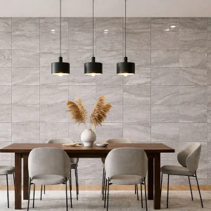 Palace Grey Gloss Marble Effect Rectified Ceramic Wall Tile 250 × 400mm