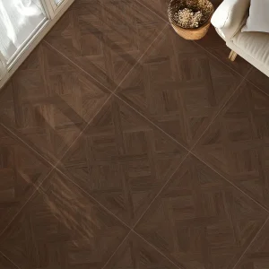 Parquet Oak Matt Wood Effect Porcelain Floor & Wall Tile 600 × 600mm