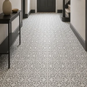 Patterned HD Grey Matt Ornamental Porcelain Floor & Wall Tile 330 × 330mm