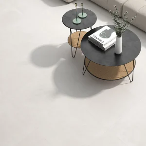 Portland Blanco Matt Concrete Effect Rectified Porcelain Floor & Wall Tile 600 × 600mm