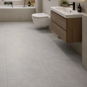 Portland Perla Matt Concrete Effect Rectified Porcelain Floor & Wall Tile 600 × 1200mm