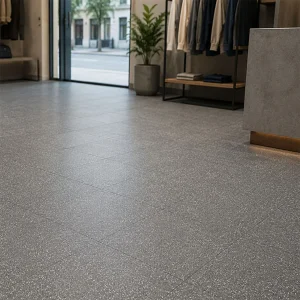 Salt & Pepper Black Natural Matt Terrazzo Effect R10 Rectified Porcelain Floor & Wall Tile 300 × 300mm