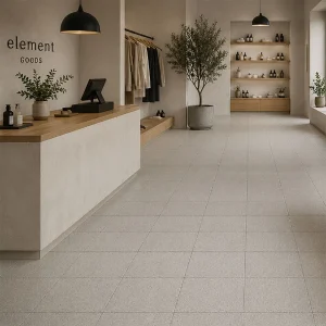 Salt & Pepper Grey Structured Matt Terrazzo Effect R11 Rectified Porcelain Floor & Wall Tile 300 × 300mm