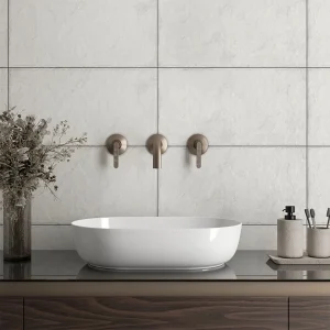 Storm Grey Matt Stone & Concrete Effect Porcelain Floor & Wall Tile 300 × 600mm
