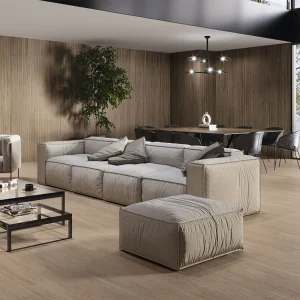 Stripes Vermont Walnut Matt Wood Effect Rectified Porcelain Slab 1200 × 2600mm