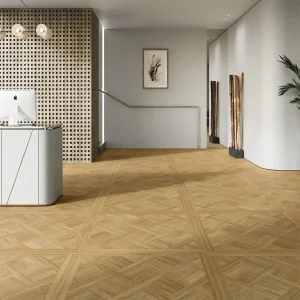 Suecia Arce Matt Versailles Parquet Wood Effect Porcelain Floor & Wall Tile 1000 × 1000mm