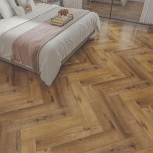 Sugar Oak Herringbone 5mm SPC Click Vinyl Flooring 150 × 750mm