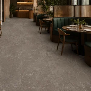 Tenby Anthracite Matt Stone Effect R10 Rectified Porcelain Floor & Wall Tile 595 × 1200mm