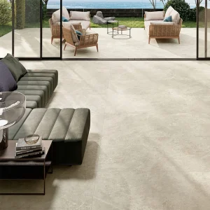 Tenby Beige Matt Stone Effect R10 Rectified Porcelain Floor & Wall Tile 595 × 1200mm