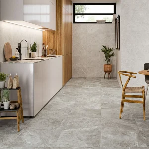 Tenby Grey Matt Stone Effect R10 Rectified Porcelain Floor & Wall Tile 595 × 595mm