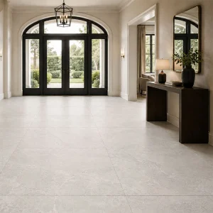 Tenby Cream Matt Stone Effect R10 Rectified Porcelain Floor & Wall Tile 1200 × 1200mm