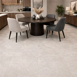 Tenby Cream Matt Stone Effect R10 Rectified Porcelain Floor & Wall Tile 595 × 595mm