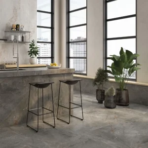 Toscana Greige Lappato Marble & Stone Effect Rectified Porcelain Floor & Wall Tile 600 × 1200mm