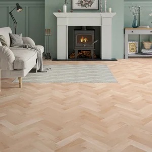 Fernleigh Oak Unfinished Engineered Herringbone Flooring 80 × 300 × 10mm