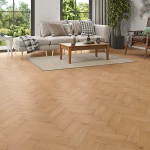 Brookleigh Oak Invisible UV Oiled Engineered Herringbone Flooring 90 × 300 × 14mm