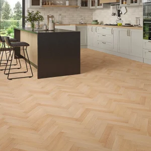 Pearlcombe Oak UV Lacquered Engineered Herringbone Flooring – 70 × 350 × 10mm