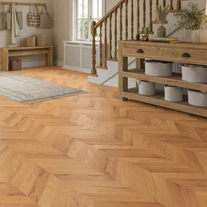Amberwick Oak UV Oiled Engineered Chevron Flooring – 90 × 510 × 14mm