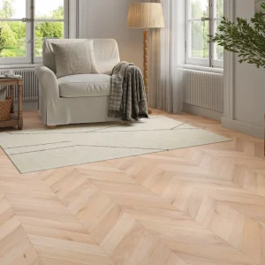 Rawcliffe Oak Unfinished Engineered Chevron Flooring – 90 × 510 × 14mm