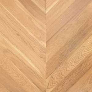 Ambercombe Oak UV Lacquered Engineered Chevron Flooring – 90 × 510 × 14mm