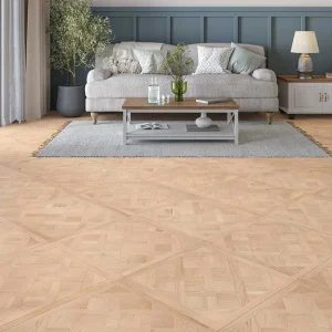 Kingsbrook Oak Unfinished Engineered Versailles Flooring – 600 × 600 × 14mm