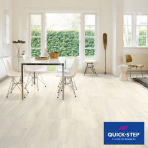 Quick-Step Creo Charlotte Oak White Laminate Flooring 190 × 1200 × 7mm