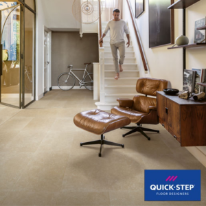 Quick-Step Muse Limestone Tile Effect Laminate Flooring 396 × 1200 × 8mm