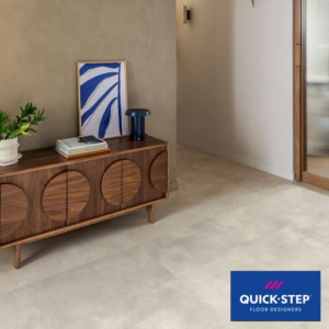 Quick-Step Muse Stained Concrete Tile Effect Laminate Flooring 396 × 1200 × 8mm